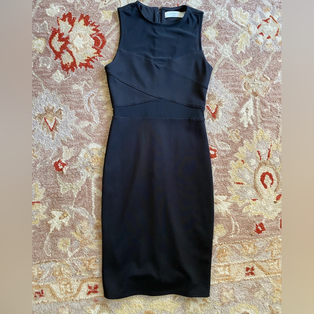 Ali & Jay Black MIDI Body-con Dress XS